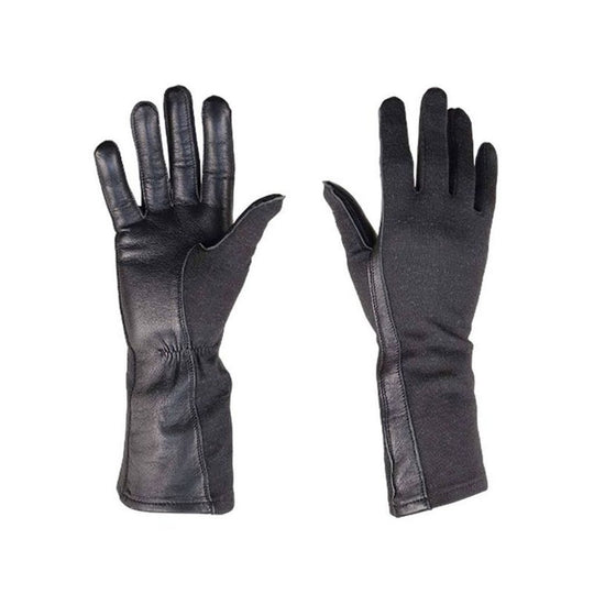 SUMMER FLYER GLOVES, LEATHER, FIRE RETARDANT, SIZE 11, BLACK