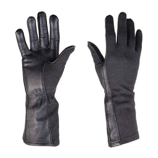 SUMMER FLYER GLOVES - LEATHER, FIRE RETARDANT - SIZE 12 - BLACK - 1/PAIR