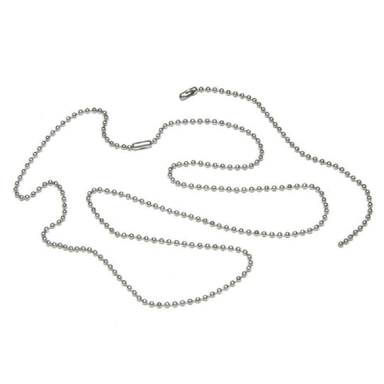 LANYARD CHAIN, PERSONAL ID HOLDER - SILVER