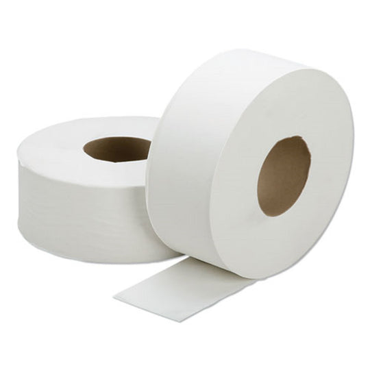 JUMBO WHITE TOILET TISSUE, 1-PLY  BX