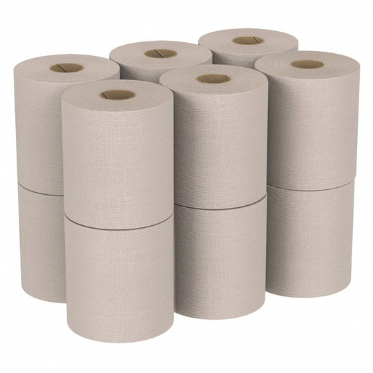 SINGLE PLY NON-PERFORATED HARD ROLL PAPER TOWEL, NATURAL, 1/CS