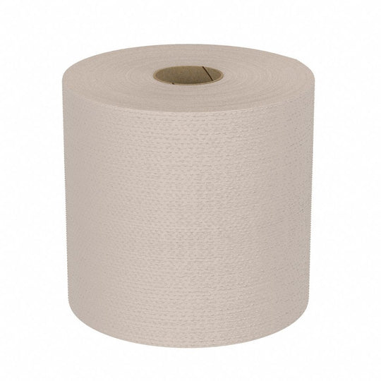 SINGLE PLY NON-PERFORATED HARD ROLL PAPER TOWEL, NATURAL, 1/CS