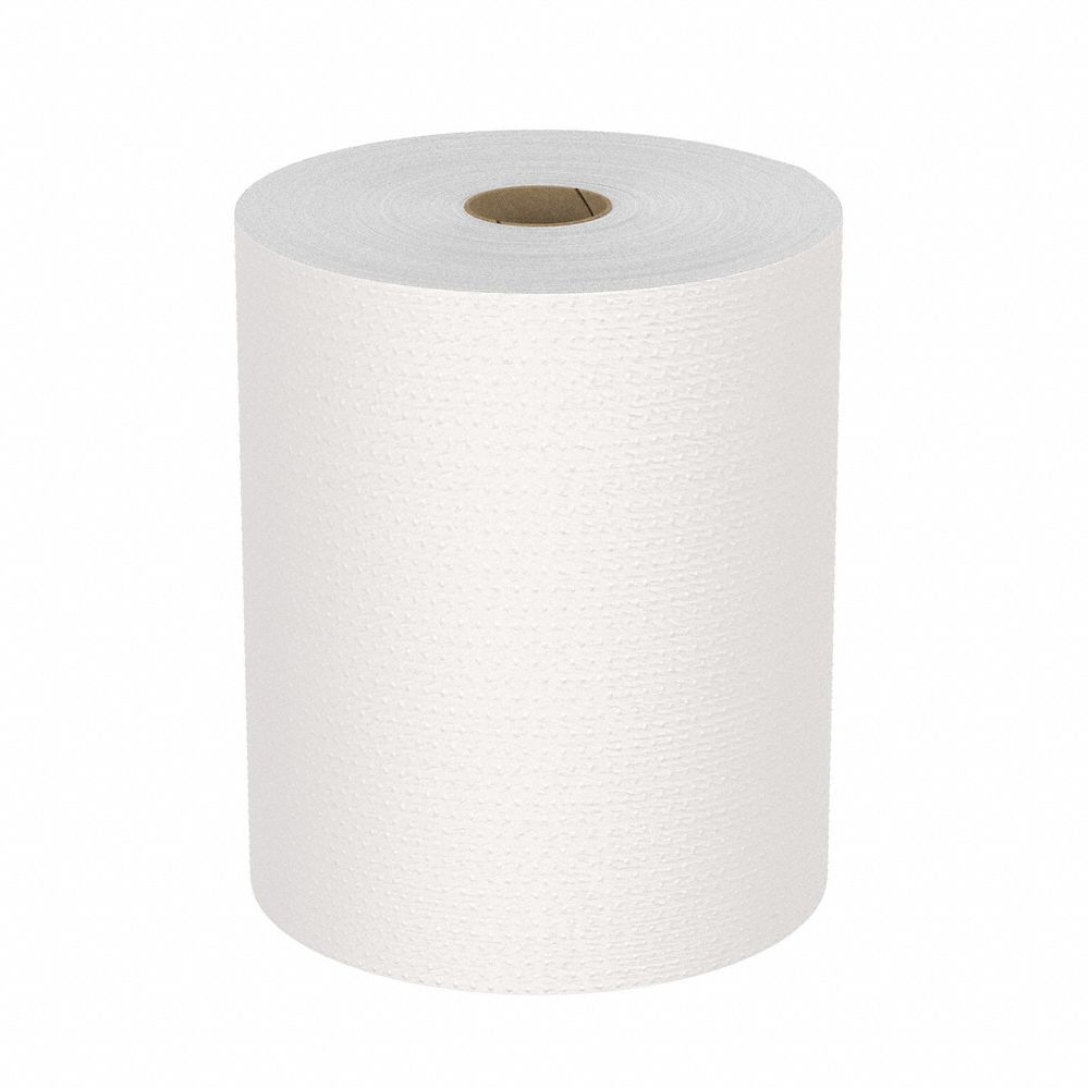 CONTINUOUS ROLL PAPER TOWEL, WHITE