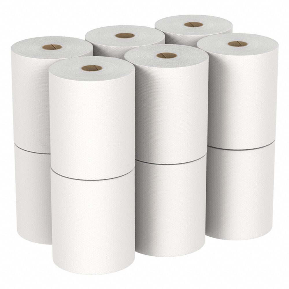 CONTINUOUS ROLL PAPER TOWEL, WHITE