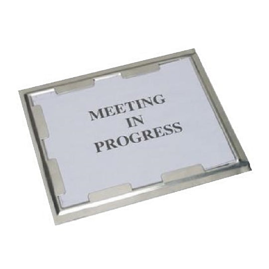 9905008660334 ABILITYONE ALUMINUM SIGN HOLDER, SILVER EA