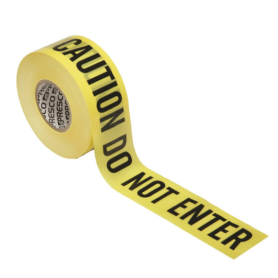 BARRICADE "CAUTION DO NOT ENTER" TAPE, PREMIUM GRADE 3 mL THICK, YELLOW