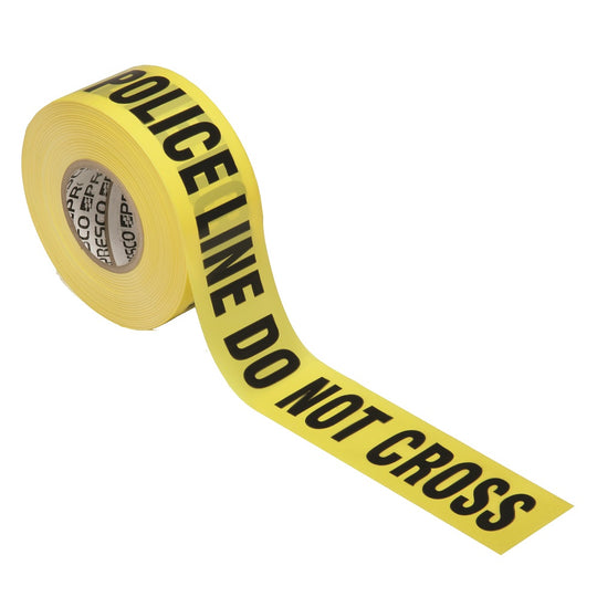 BARRICADE TAPE, POLICE LINE DO NOT CROSS, PREMIUM GRADE, 3 mL, YELLOW