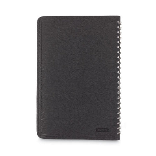 TELEPHONE/ADDRESS BOOK, SIMULATED LEATHER - BLACK