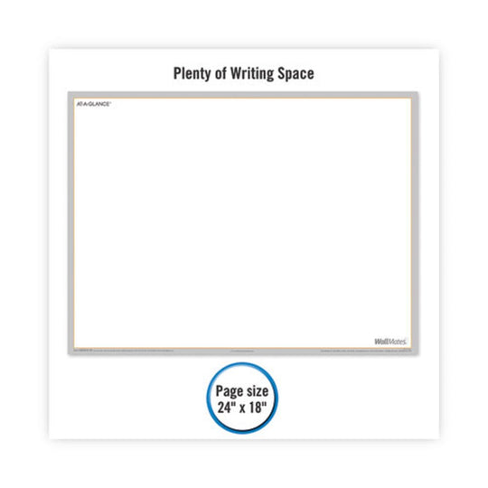 WALLMATES SELF ADHESIVE DRY ERASE WRITING/PLANNING SURFACE