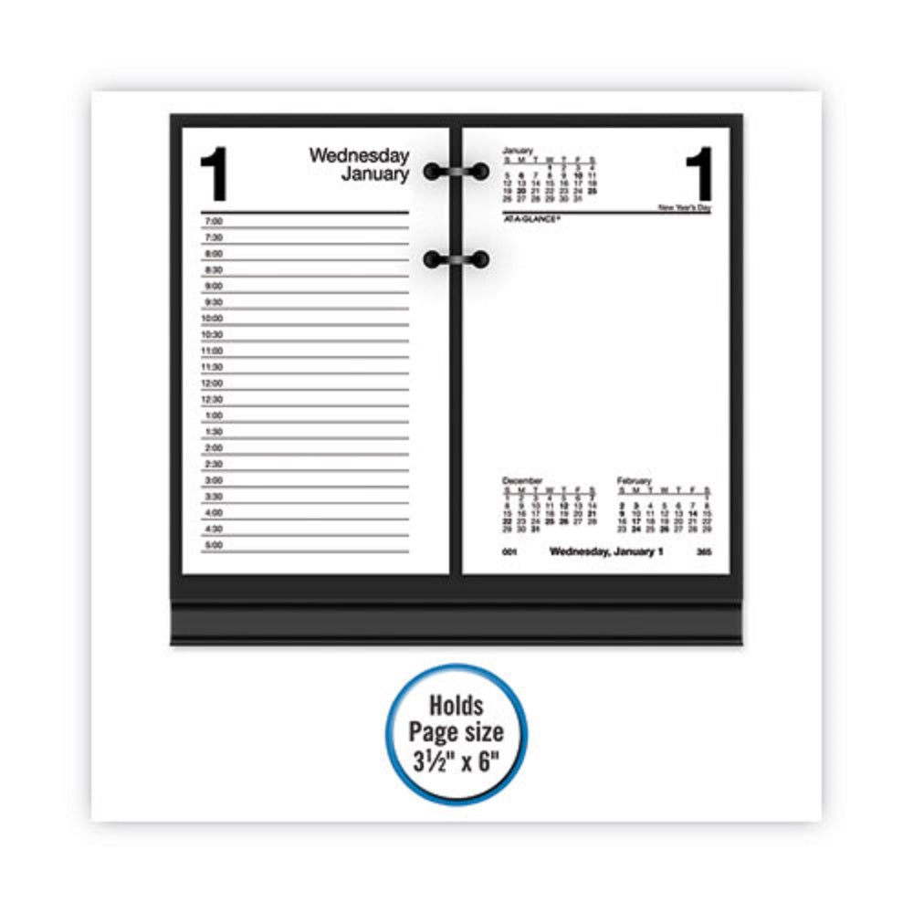 CALENDAR BASE FOR LOOSE LEAF REFILL - BLACK