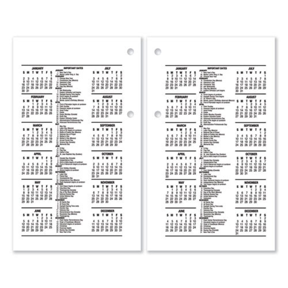 DESK CALENDAR REFILL, 3.5" x 6" - 2023