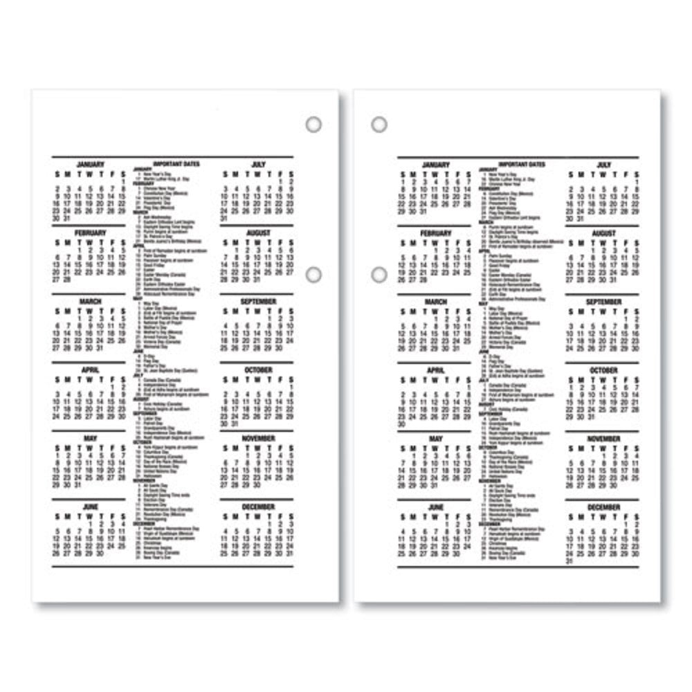 DESK CALENDAR REFILL - RECYCLED - 2023