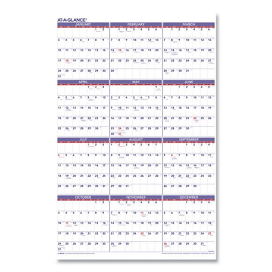 YEARLY WALL CALENDAR, 12 MONTH - 2023