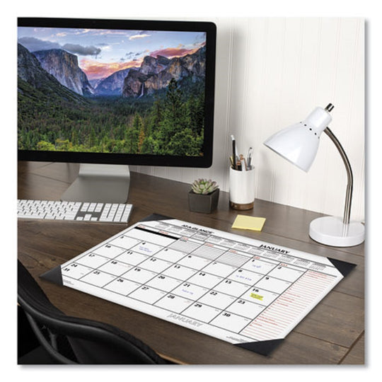 TWO COLOR MONTHLY DESK PAD CALENDAR - 22 x 17