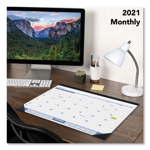 DESK PAD - 12 MONTH - BLACK CORNERS (JAN to DEC) 2022