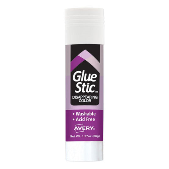 PERMANENT GLUE STIC, APPLE PURPLE, DRIES CLEAR