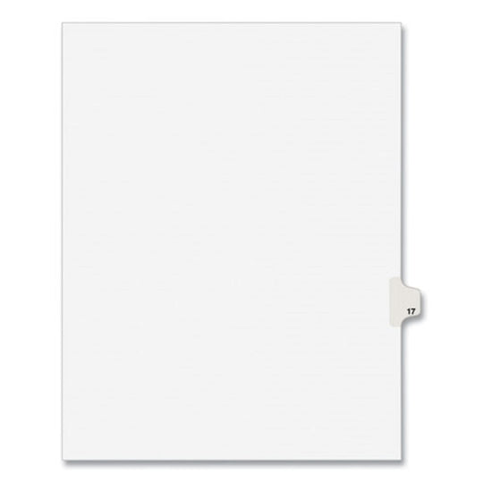 PREPRINTED LEGAL EXHIBIT SIDE TAB INDEX DIVIDERS, 10 TAB - WHITE