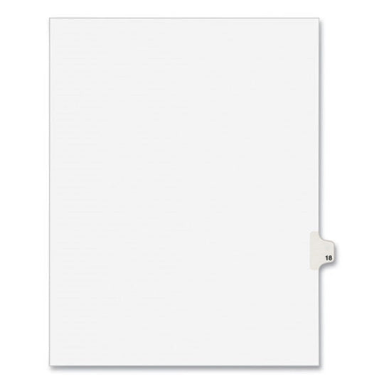 PREPRINTED LEGAL EXHIBIT SIDE TAB INDEX DIVIDERS. 10 TAB - WHITE