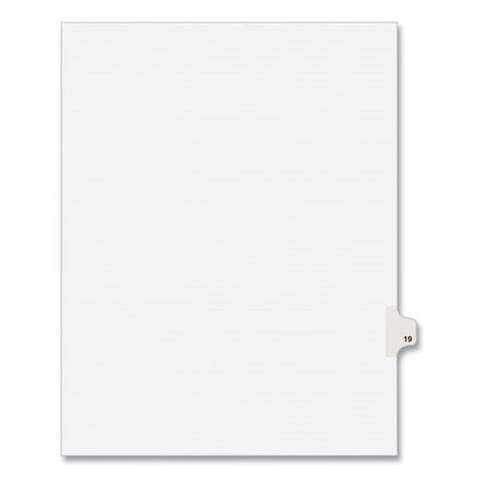 PREPRINTED LEGAL EXHIBIT SIDE TAB INDEX DIVIDERS, AVERY STYLE - WHITE