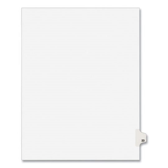 PREPRINTED LEGAL EXHIBIT SIDE TAB INDEX DIVIDERS, AVERY STYLE - WHITE