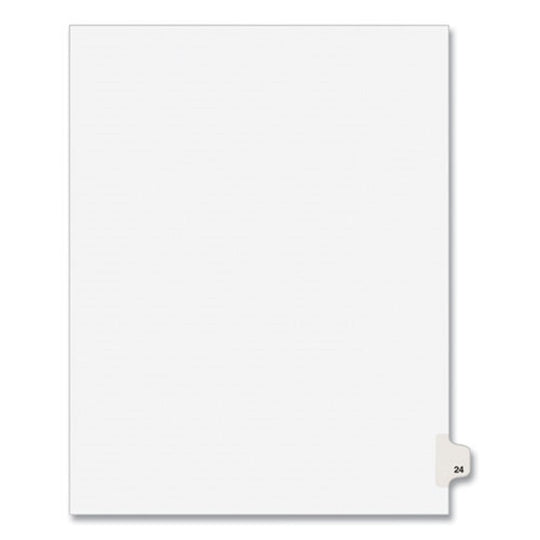 PREPRINTED LEGAL EXHIBIT SIDE TAB INDEX DIVIDERS, AVERY STYLE, 10 TAB  -WHITE