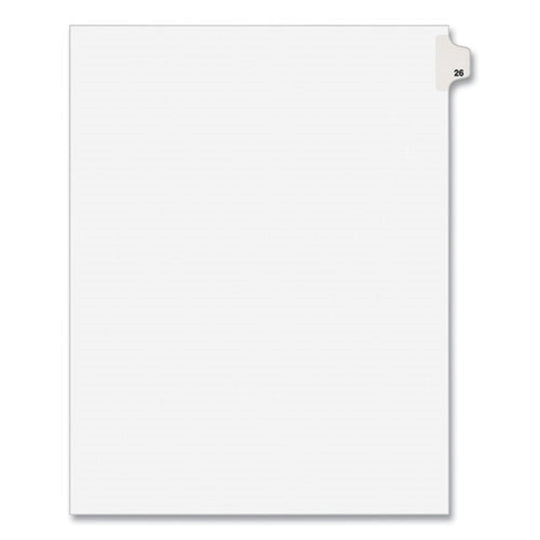 PREPRINTED LEGAL EXHIBIT SIDE TAB INDEX DIVIDERS, 10 TAB - WHITE