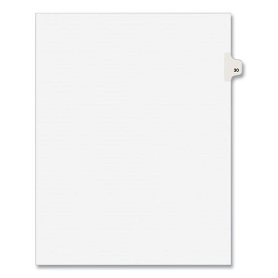 PREPRINTED LEGAL EXHIBIT SIDE TAB INDEX DIVIDERS -AVERY STYLE - WHITE