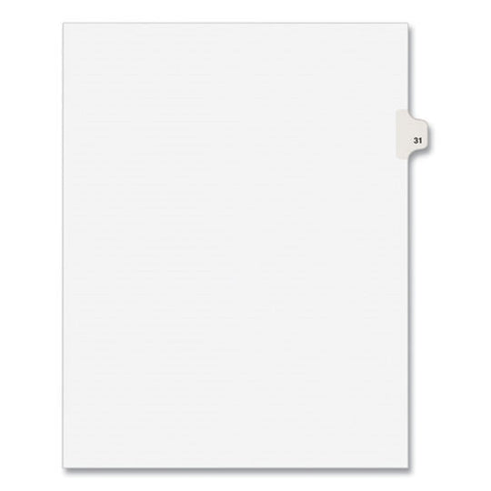 PREPRINTED LEGAL EXHIBIT SIDE TAB INDEX DIVIDERS, AVERY STYLE - WHITE