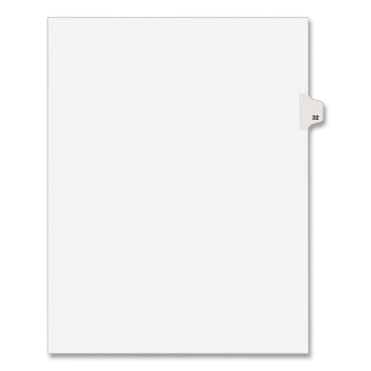 PREPRINTED LEGAL EXHIBIT SIDE TAB INDEX DIVIDERS, AVERY STYLE, WHITE