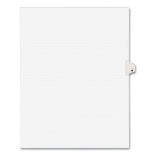 PREPRINTED LEGAL EXHIBIT SIDE TAB INDEX DIVIDERS, AVERY STYLE - WHITE