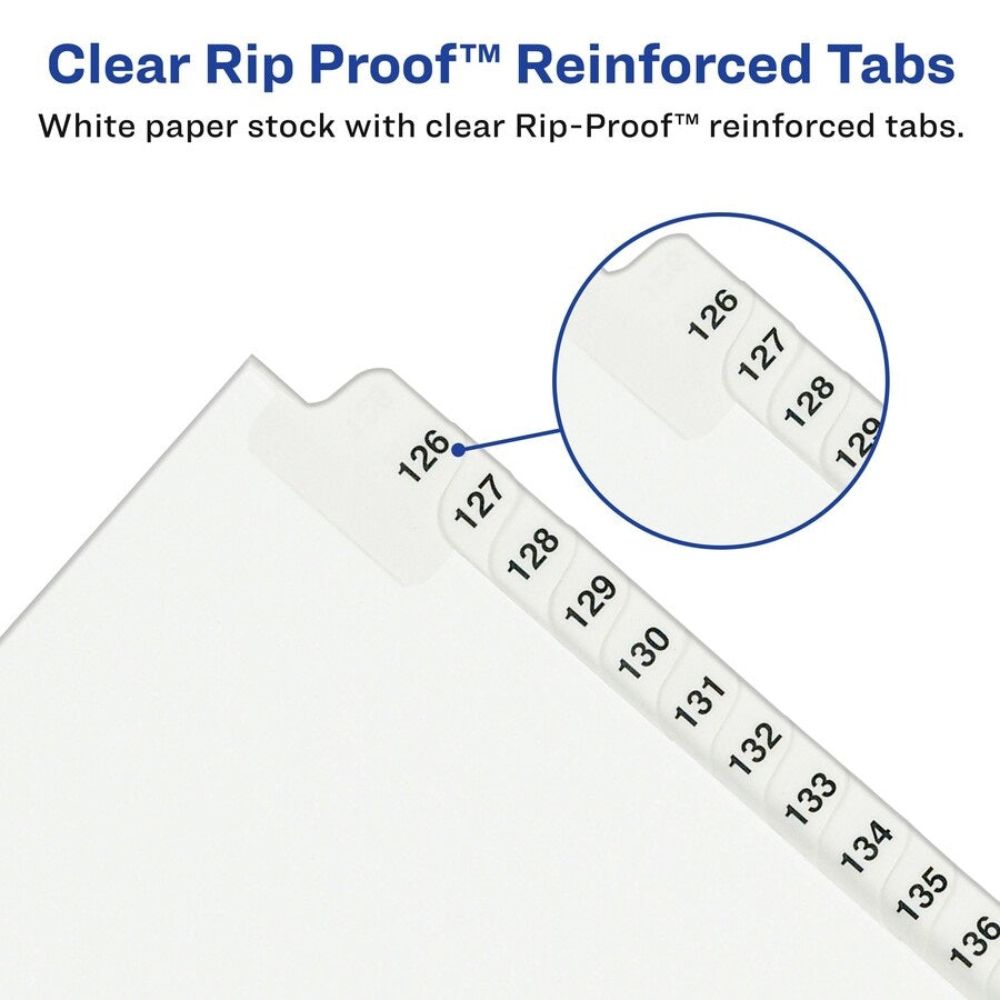 PREPRINTED LEGAL EXHIBIT SIDE TAB INDEX DIVIDERS, AVERY STYLE