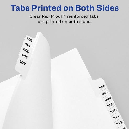 PREPRINTED LEGAL EXHIBIT SIDE TAB INDEX DIVIDERS, AVERY STYLE