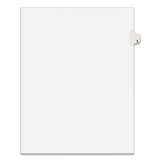 PREPRINTED LEGAL EXHIBIT SIDE TAB INDEX DIVIDER - WHITE