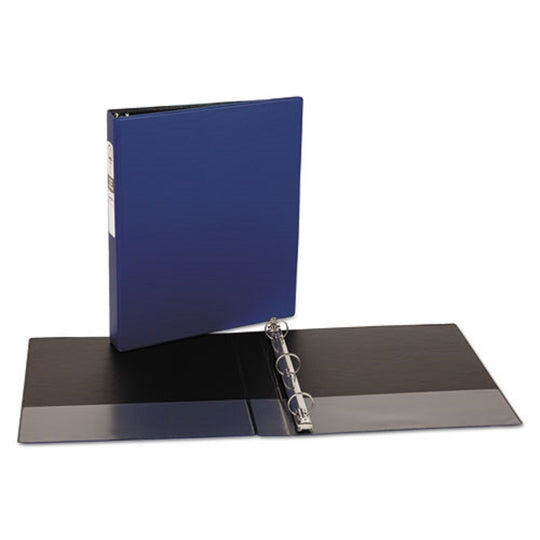 ECONOMY NON-VIEW BINDER W/ ROUND RINGS - BLUE