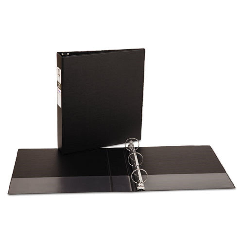 ECONOMY NON-VIEW BINDER W/ ROUND RINGS - BLACK