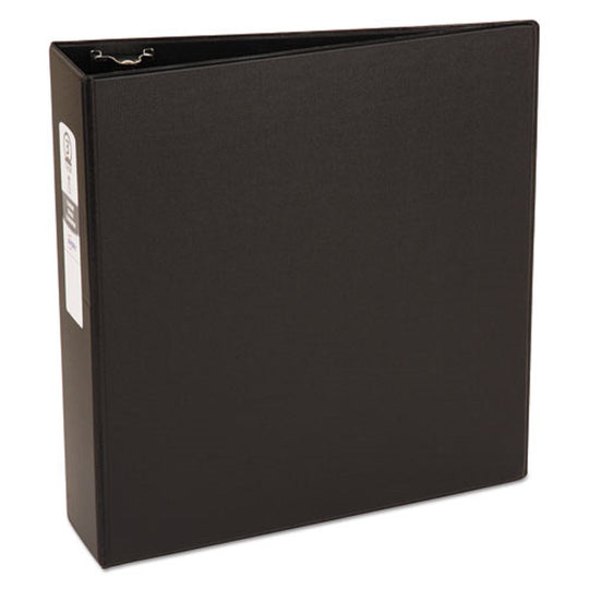 ECONOMY NON-VIEW BINDER W/ ROUND RINGS - BLACK