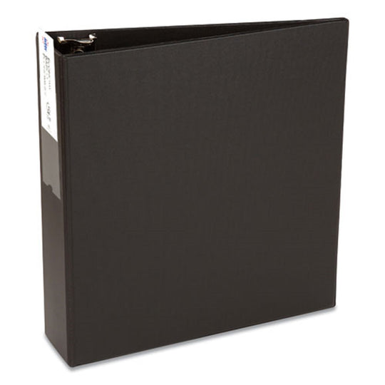 ECONOMY NON-VIEW BINDER W/ ROUND RINGS - BLACK