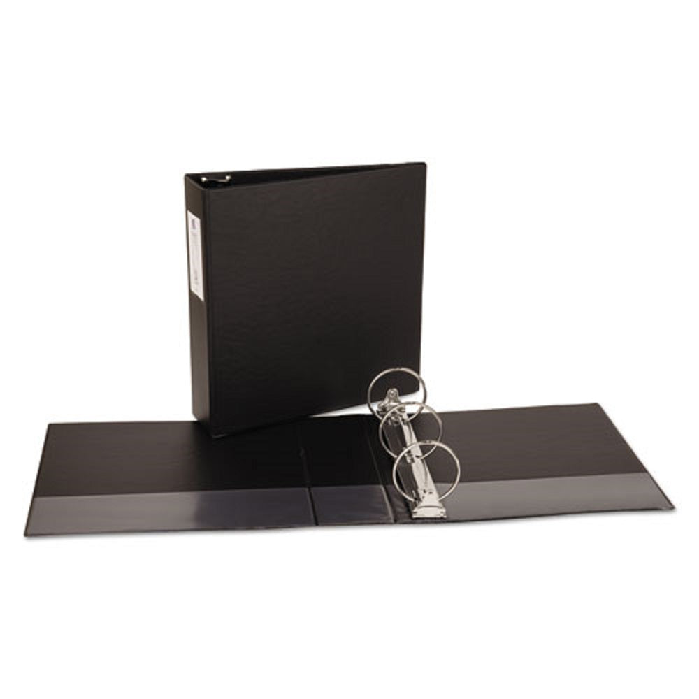 ECONOMY NON-VIEW BINDER W/ ROUND RINGS - BLACK