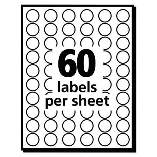 HANDWRITE ONLY SELF-ADHESIVE REMOVABLE ROUND COLOR-CODING LABELS - BLUE