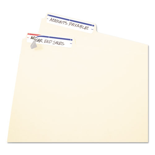 PERMANENT FILE FOLDER LABELS - DARK BLUE