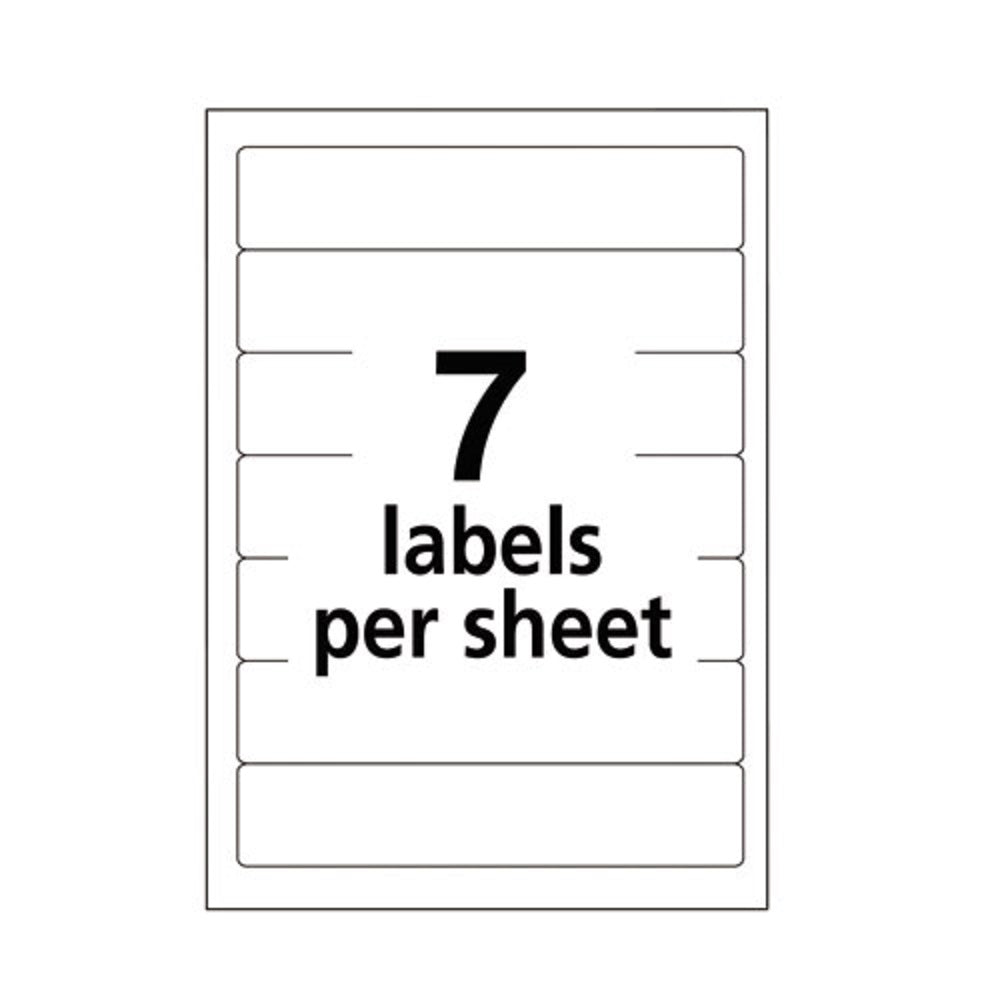 PERMANENT FILE FOLDER LABELS - DARK BLUE