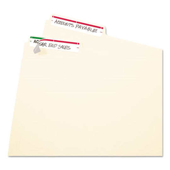 PERMANENT FILE FOLDERS LABELS - WHITE