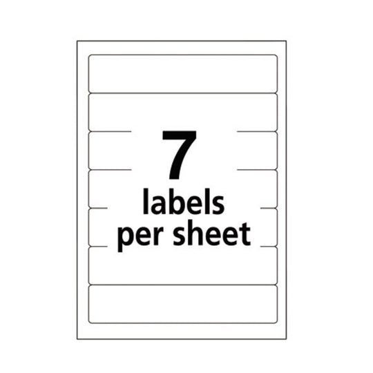 PERMANENT FILE FOLDERS LABELS - WHITE