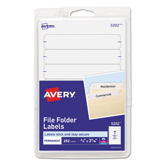 AVERY PERMANENT FILE FOLDER LABELS