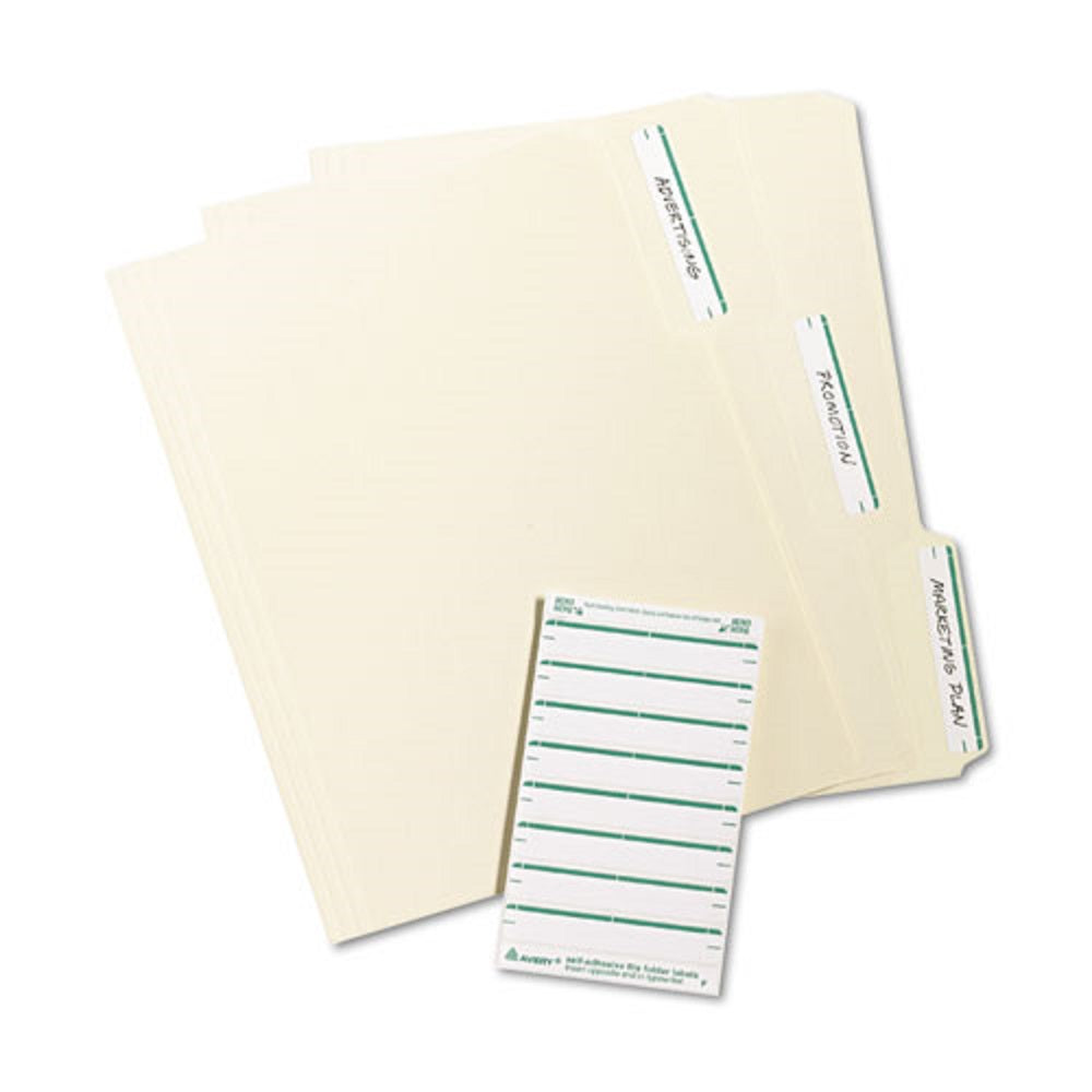 PRINTABLE FILE FOLDER LABELS - WHITE