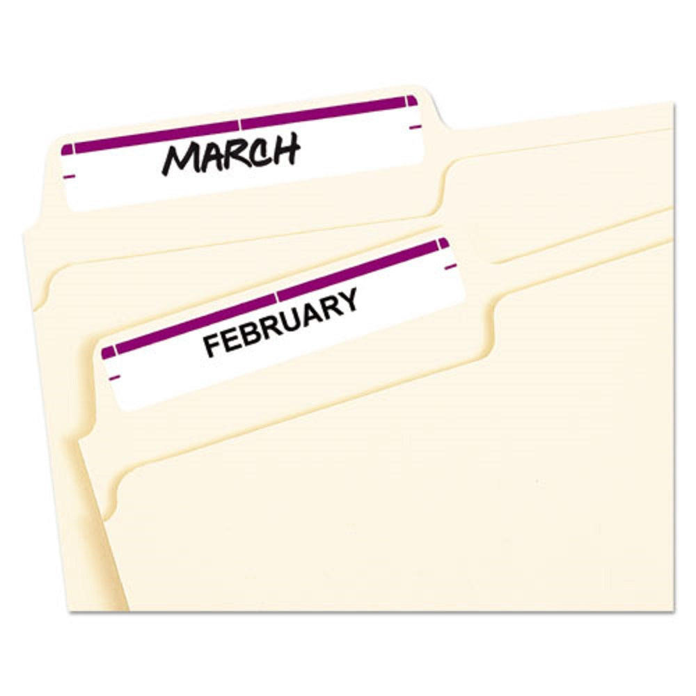 PERMANENT FILE FOLDER LABELS - WHITE