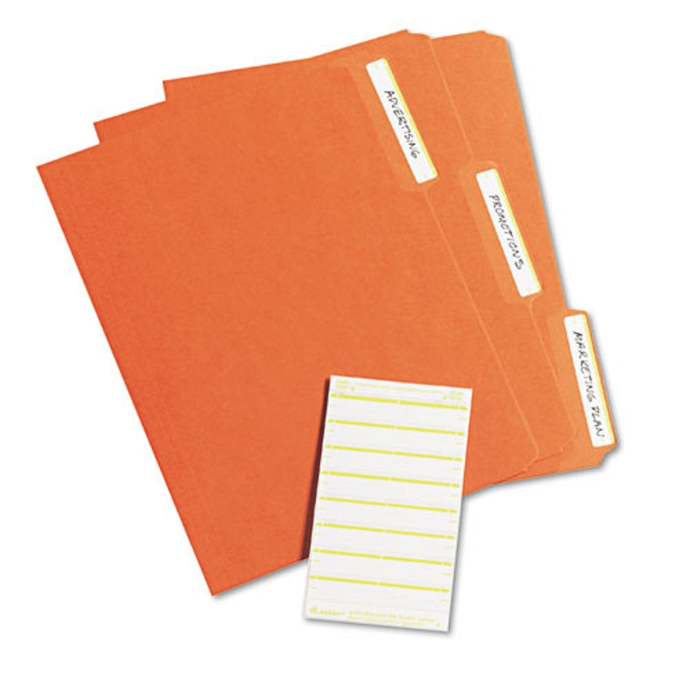 PRINTABLE 4" x 6" PERMANENT FILE FOLDER LABELS - WHITE