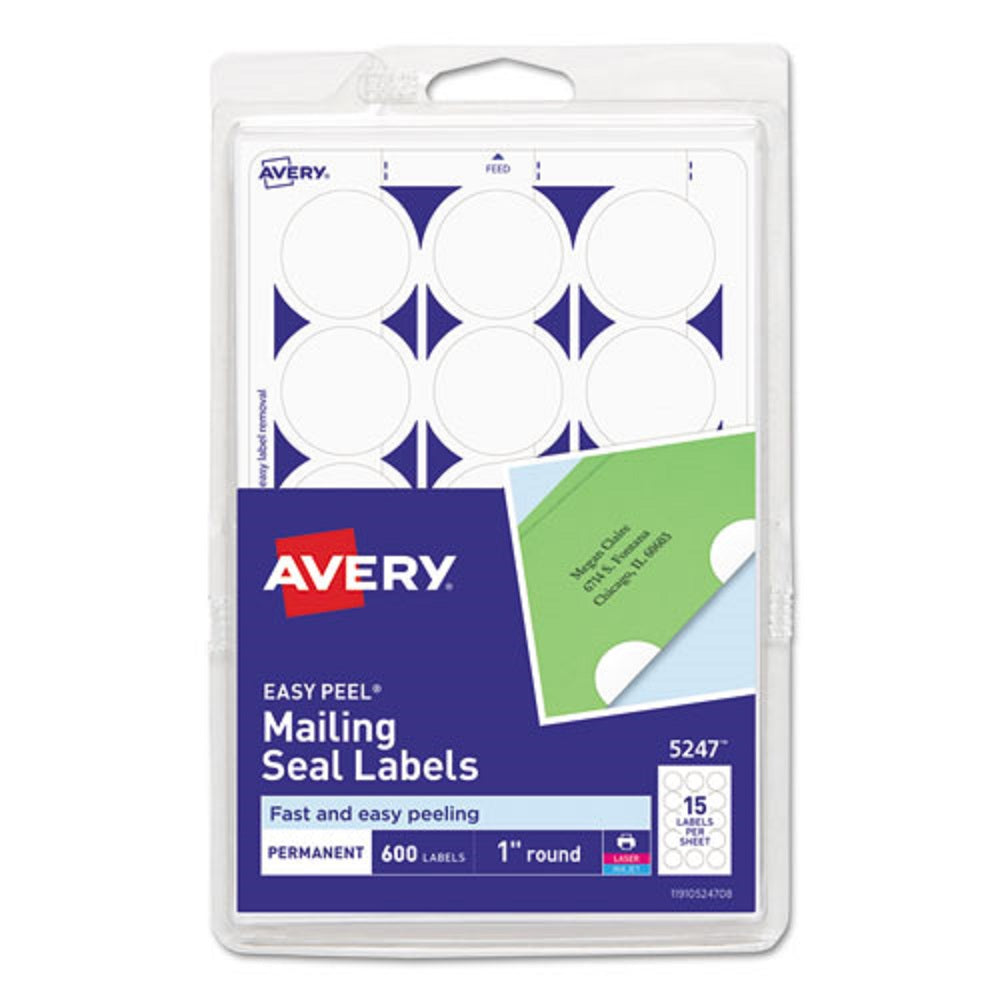 PRINTABLE LASER / INKJET MAILING SEALS - WHITE – Arocep