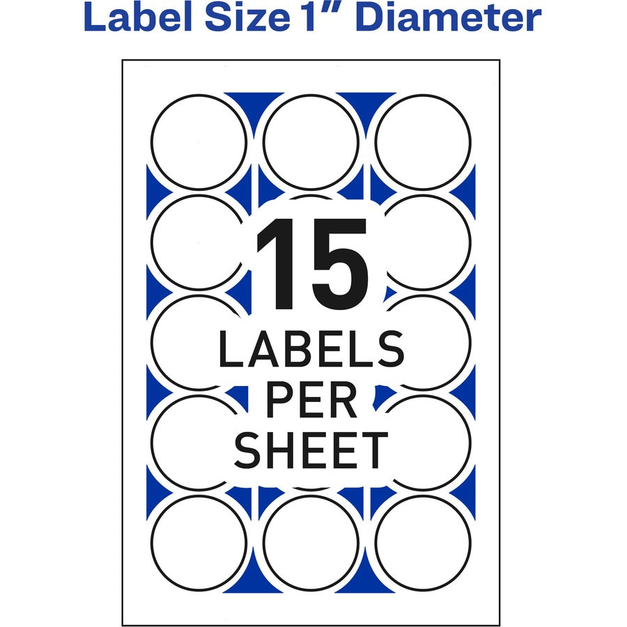 PRINTABLE LASER / INKJET MAILING SEALS - WHITE