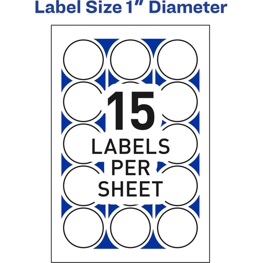 PRINTABLE LASER / INKJET MAILING SEALS - WHITE